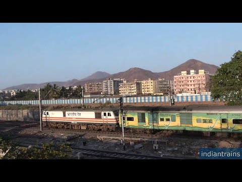 indiantrains@ garibrath express train at top speed near nalasopara/Indian Railways Short HD video 21