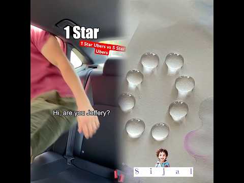 1 Star Ubers vs 5 Star Ubers… 😅😑😂 #shorts #uber #comedy #funny #drive #car #star #stars