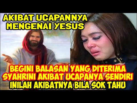 KEMBALI RAMAI MENGENAI SYAHRINI SETELAH UCAPANNYA VIRAL SOAL YESUS DALAM KRISTEN