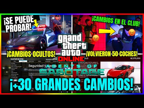 +30 GRANDES CAMBIOS Hechos En GTA5 Online Con el NUEVO DLC "Agentes de Sabotaje" Que NO sabias...