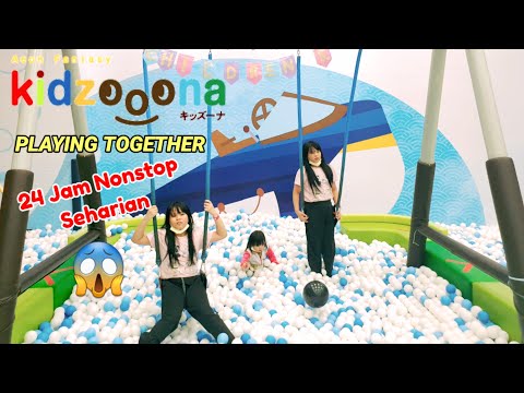 24 JAM NONSTOP MAIN DI KIDZOONA |BERMAIN SAMBIL BELAJAR!! #twinsbabycel #kidzzona