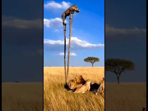 đ Warthog vs Lion Funny Moments đŚđ #wildlifefails #funnyanimals #warthogvslion #shorts
