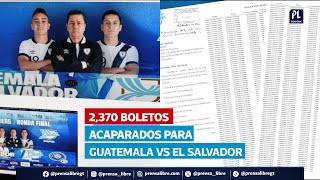 26 tarjetas fueron usadas para comprar más de 10 mil boletos del partido Guatemala vs El Salvador