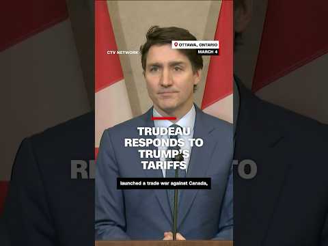Trudeau responds to Trump's tariffs on Canada