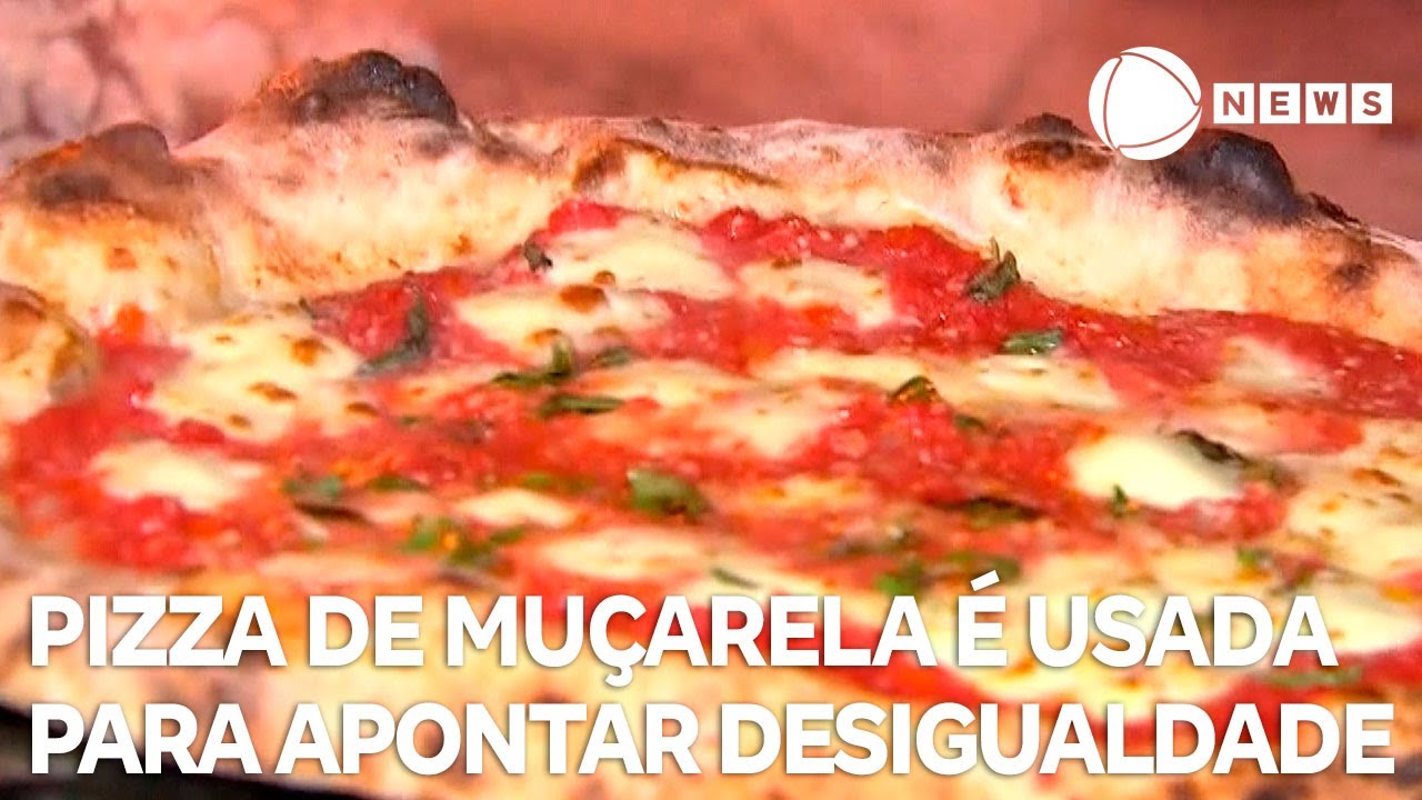 Pizza de muçarela é usada para evidenciar desigualdade