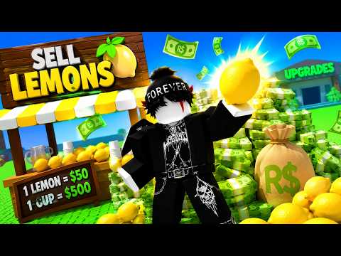I Made MILLIONS Selling Lemons in Roblox!