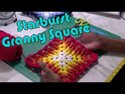 Easy Starburst Granny Square