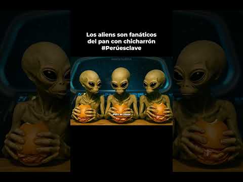 Los aliens aman el pan con chicharrón!! #alien #viral #veo3 #humor #parodia #ibai #ia