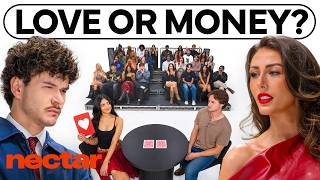 Thumbnail for the video "15 guys vs 15 girls | who's the gold digger?" from nectar
