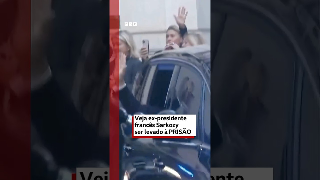 Veja ex presidente francês Sarkozy ser levado à prisão