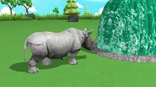 Cow Elephant Dinosaur Gorilla Hide and Seek Game Max Level - KidsTV123