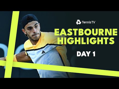 Cerundolo vs Giron, Shang, Etcheverry & Purcell Play | Eastbourne 2024 Highlights Day 1