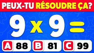 Peux-tu réussir ce quiz de CALCUL MENTAL ? ➗🧠✖️ | FACILE à IMPOSSIBLE | Quiz de Mathématiques