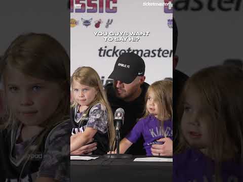 a wholesome moment with Coach Loucks and his daughters after his first Summer League W video clip