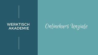 Onlinekurs Unziale