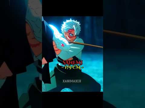 Tallest Characters in Demon Slayer | Demon Slayer Height Comparison by Xanimaxer#shorts #otakuintown