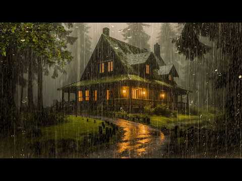 HEAVY RAIN to Sleep FAST Tonight | Pouring Rain Sounds And Thunderstorm Sounds For Sleeping