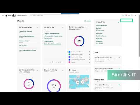 See GreenLake in Action: Quick Tour