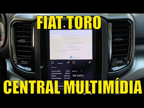 Central multimídia vertical da Fiat Toro - Uma das mais completas do do mercado
