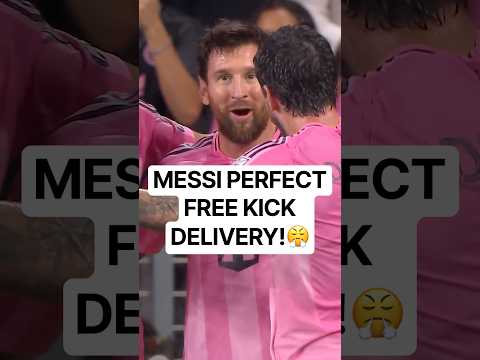 Messi FREE KICK WENT ALL THE WAY THROUGH!😱