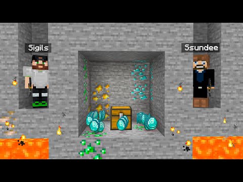 DIGGING STRAIGHT DOWN for LOOT in Minecraft