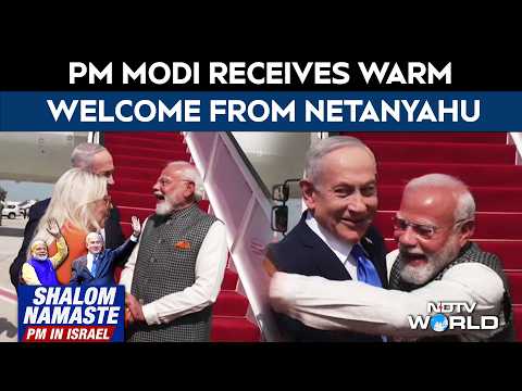 PM Modi Israel Visit | PM Modi Arrives In Israel, Receives Warm Welcome From Netanyahu At Airport