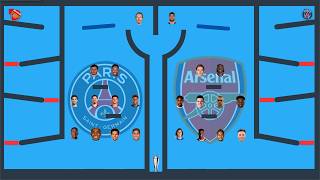 Arsenal vs PSG - UEFA Champions League Final 2026 | Marble Race