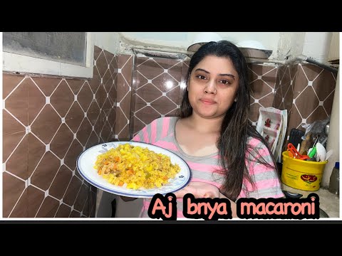 Aj bnya butter 🧈 macroni // yummmm