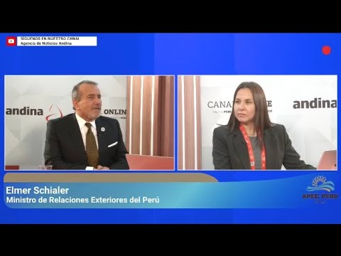 APEC PERÚ 2024 : Entrevista al Canciller peruano Elmer Schialer