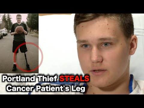 Criminals STEAL Cancer Kid's Leg