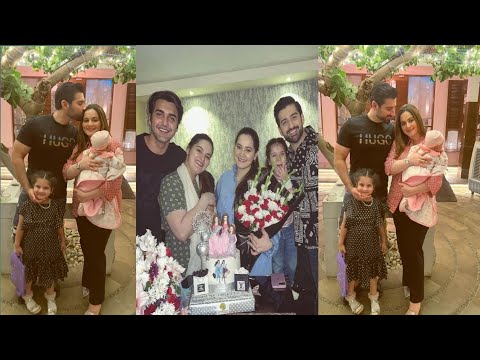 Aiman khan and Minal khan Grand Birthday