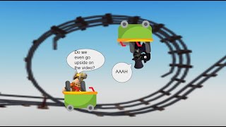 TROLLING PEOPLE on "Cart Ride Around Nothing game" on ROBLOX ft. Ace