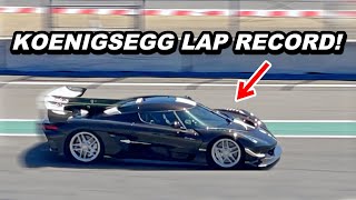 LAP RECORD ATTEMPT! Koenigsegg Sadair's Spear Revving & Flyby Sound