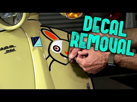 How To Remove Decals & Stickers from your Vespa