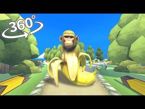 Chimpanzini Bananini chase you!! 360° VR