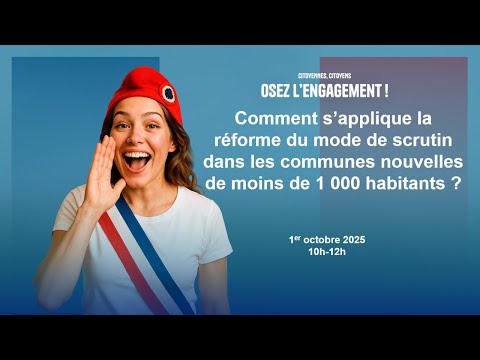 [Webinaire AMF] - Les élections municipales dans les communes nouvelles de moins de 1 000 habitants