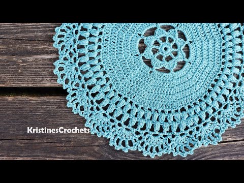 Crochet Flower Doily Placemat Tutorial