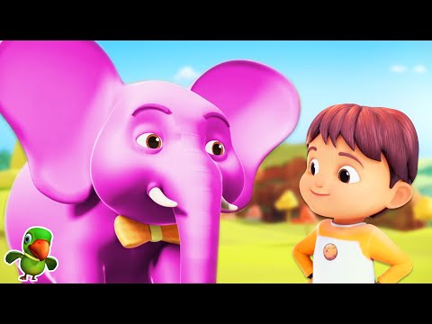 एक मोटा हाथी, Ek Mota Hathi Elephant Song, Main Tota Main Tota + Ladoo Kids Rhymes in Hindi