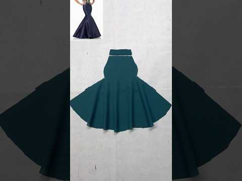 mermaid skirt ￼cutting easy trick #mermaid #skirt #cuttingtips