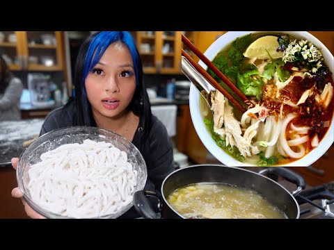 Bánh canh recipe & mukbang!! (Vietnamese udon)