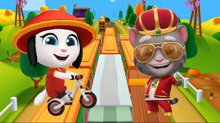 King Tom Gold Run Vs Lucky Angela Gold Run - Talking Tom Gold Run