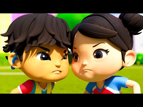 ⚽ Soccer Showdown Singalong ⚽ | Melody Time: Moonbug Kids Songs