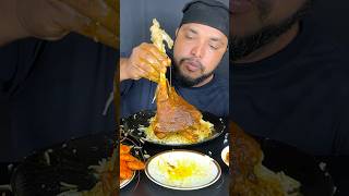 Mutton leg eating show #shorts #bdbesteverfood