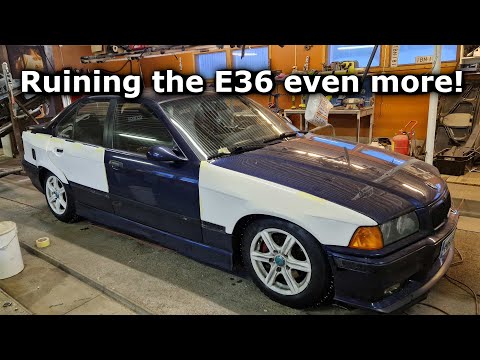 Installing wide body kit to my E36 BMW