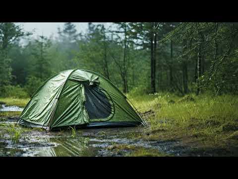 REAL RAIN ON A TENT • Ultra-Realistic, High Quality, Non-Looped Audio for Sleep, Relaxation & Focus