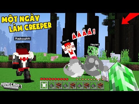 CHỊ PANDA TROLL REDHOOD VÀ HIRO BẰNG CON CREEPER*CHỊ PANDA VÀ MỀU 24 GIỜ LÀM CON CON CREEPER