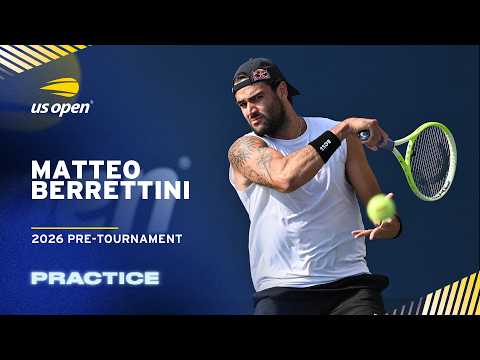 LIVE | Matteo Berrettini | Practice Session | 2026 US Open