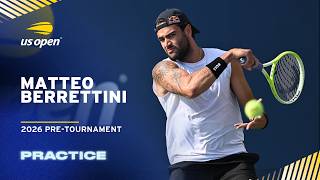 LIVE | Matteo Berrettini | Practice Session | 2026 US Open