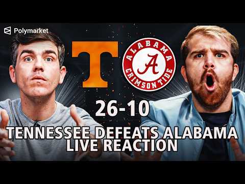 Tennessee DEFEATS Alabama LIVE REACTION
