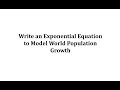 Exponential Growth and Population Dynamics